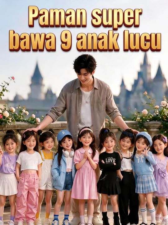 Paman super bawa 9 anak lucu