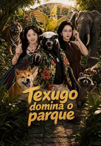 Texugo domina o parque