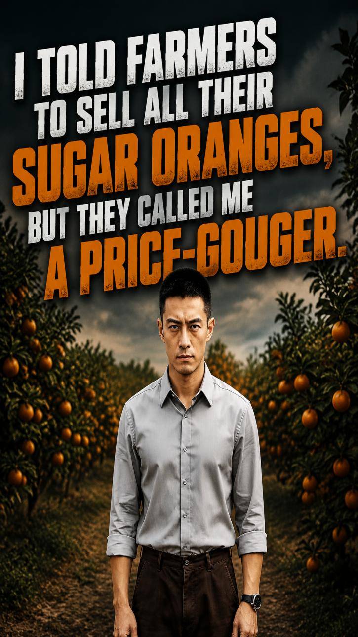 I told farmers to sell all their sugar oranges, but they called me a price-gouger.