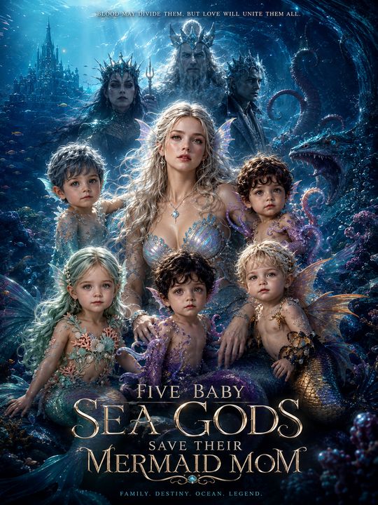 Five Baby Sea Gods Save Their Mermaid Mom