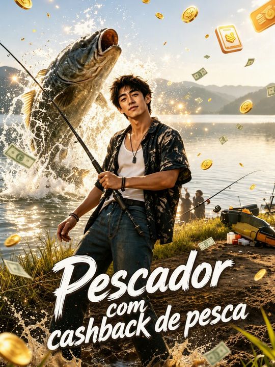 Pescador com cashback de pesca