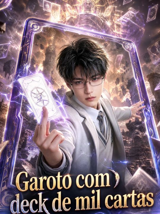 Garoto com deck de mil cartas