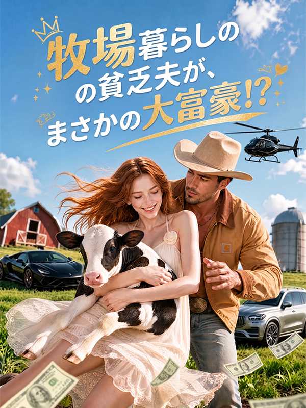 牧場暮らしの貧乏夫が、まさかの大富豪！？