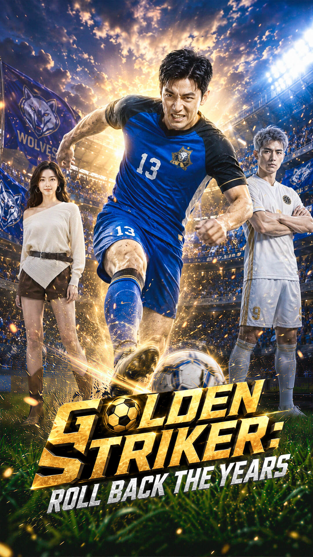 サッカー：何だって？監督がアップを始めた！