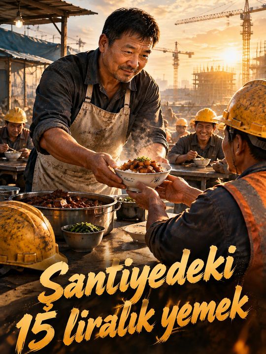 Şantiyedeki 15 liralık yemek
