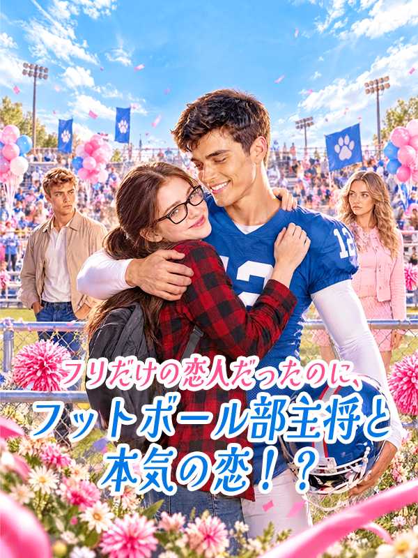 フリだけの恋人だったのに、フットボール部主将と本気の恋！？