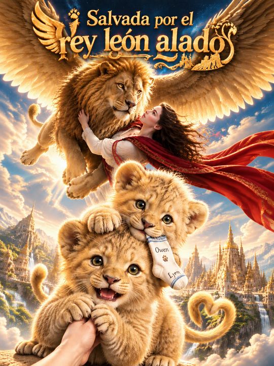Salvada por el rey león alado
