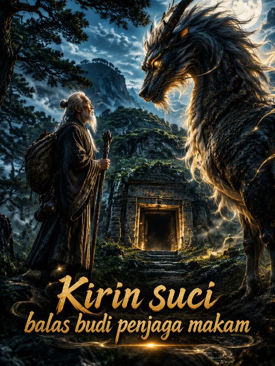 Kirin suci balas budi penjaga makam