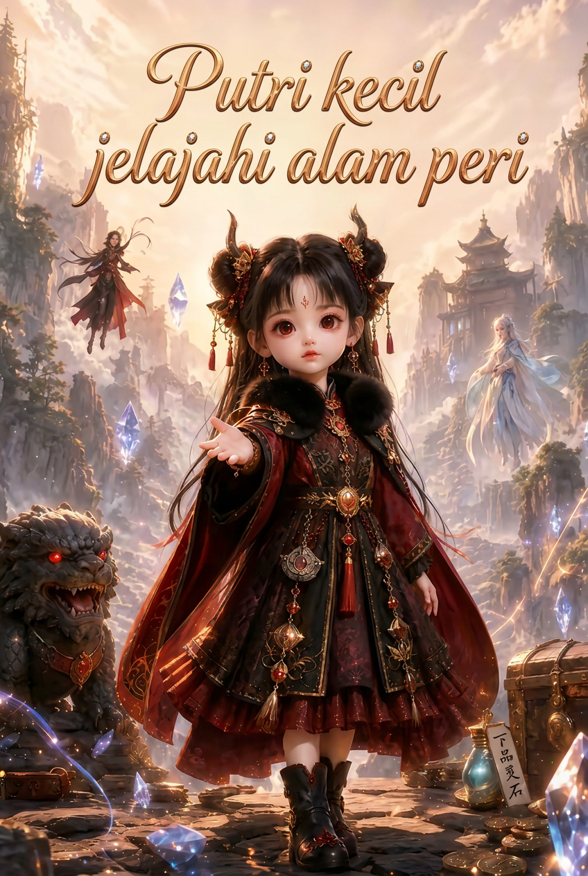 Putri kecil jelajahi alam peri
