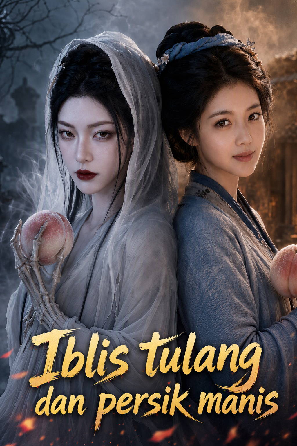 Iblis tulang dan persik manis