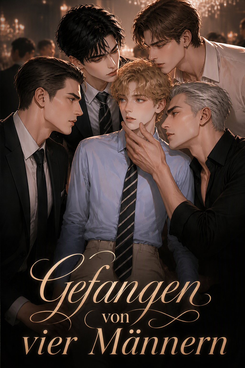 Gefangen von vier Männern