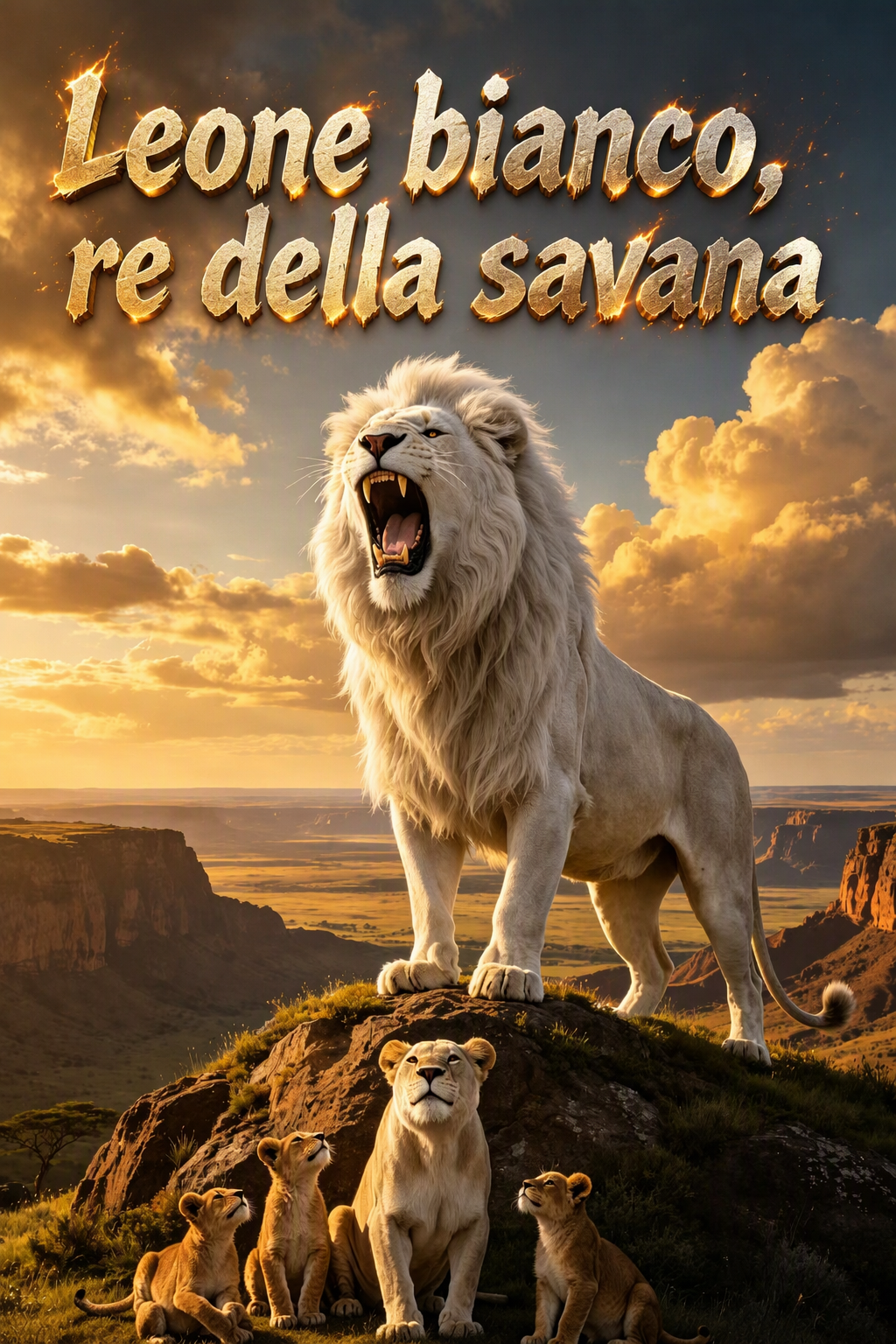 Leone bianco, re della savana
