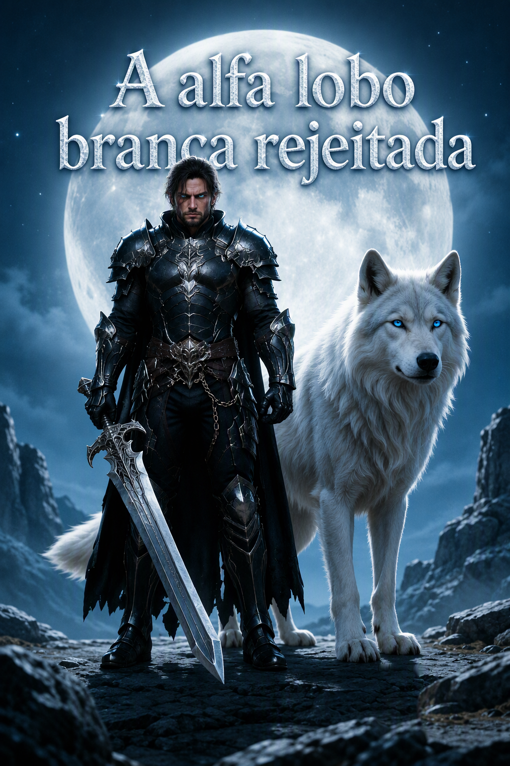 A alfa lobo branca rejeitada