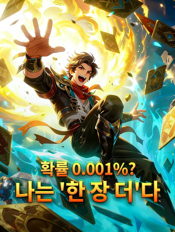 확률 0.001%? 나는 '한 장 더'다