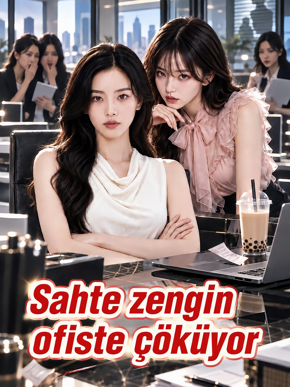 Sahte zengin ofiste çöküyor