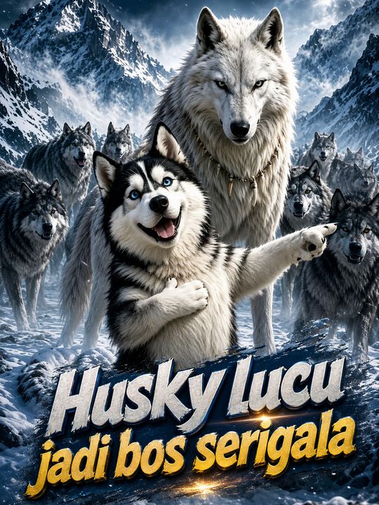 Husky lucu jadi bos serigala