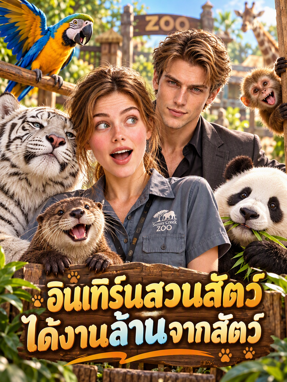 อินเทิร์นสวนสัตว์ได้งานล้านจากสัตว์