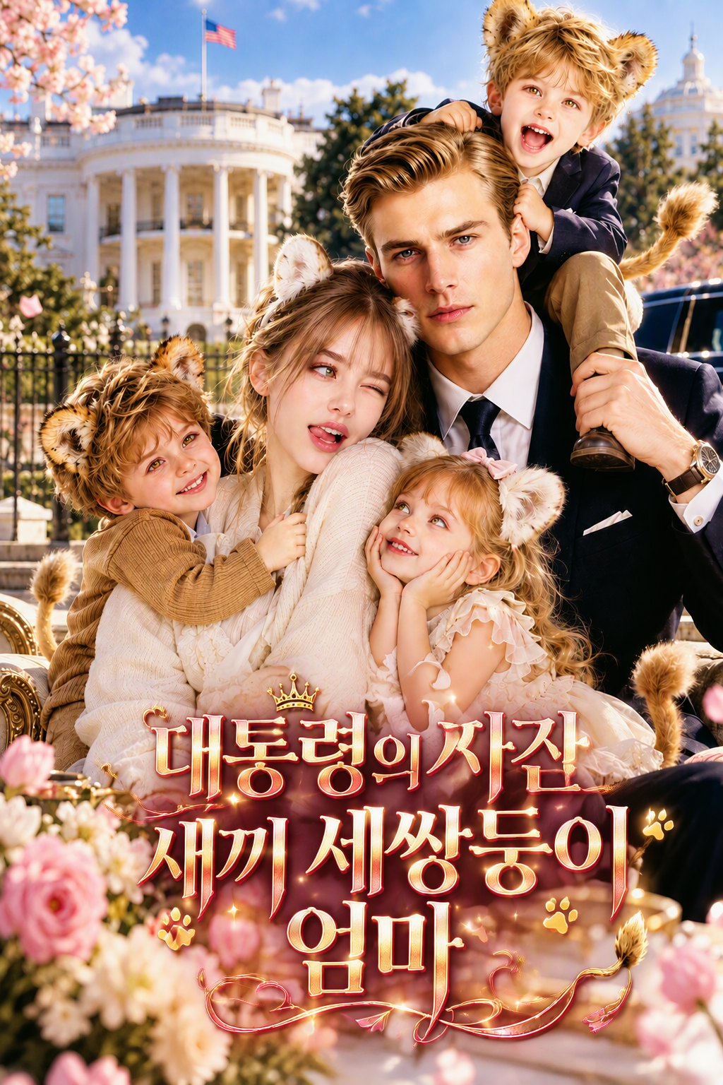대통령의 사자 새끼 세쌍둥이 엄마