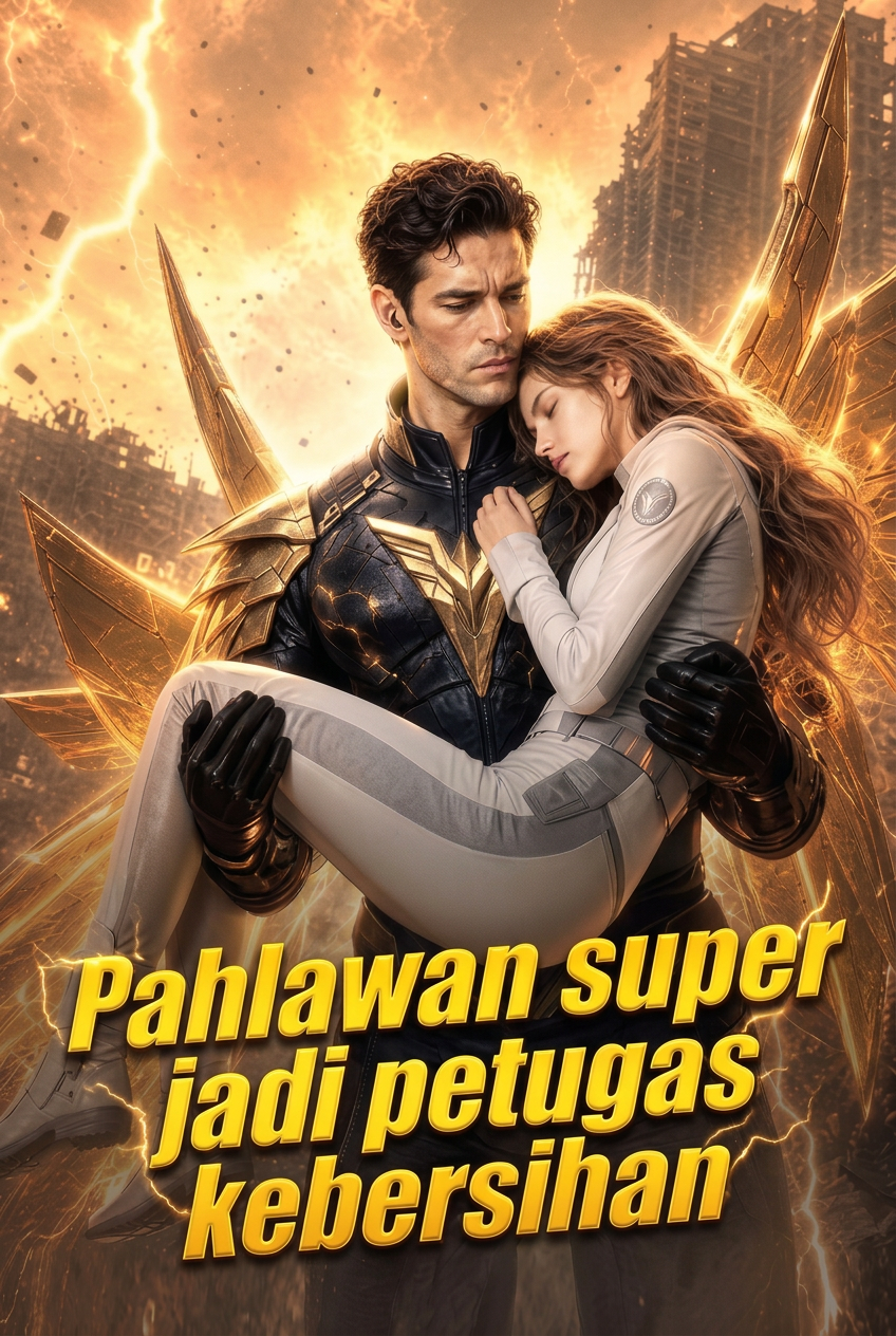 Pahlawan super jadi petugas kebersihan