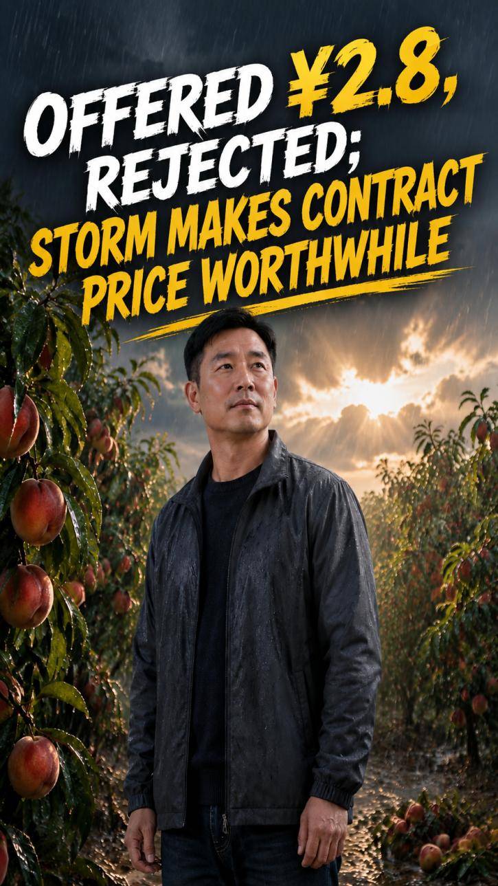 Offered ¥2.8, rejected; storm makes contract price worthwhile