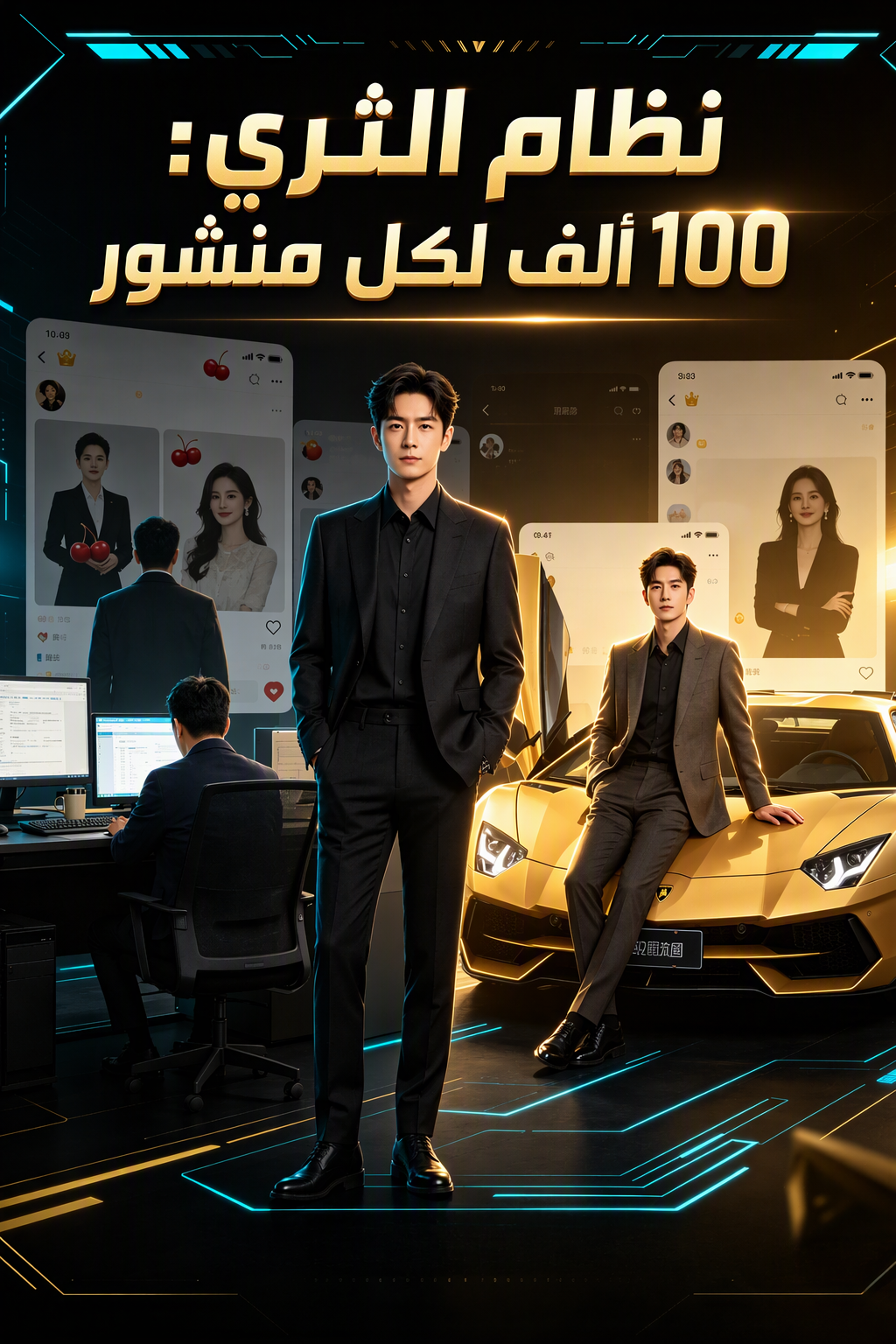 نظام الثري: 100 ألف لكل منشور