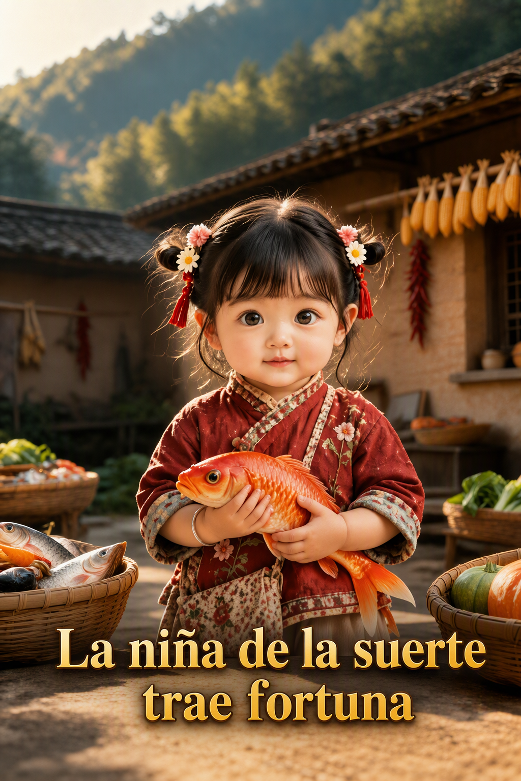 La niña de la suerte trae fortuna