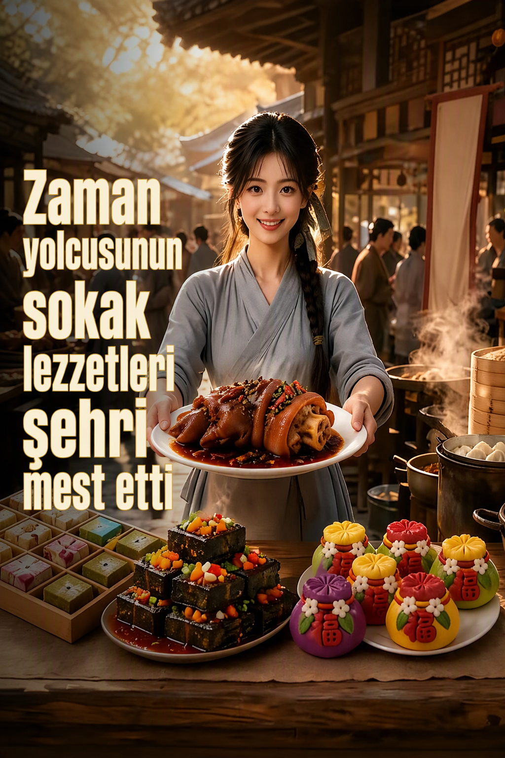 Zaman yolcusunun sokak lezzetleri şehri mest etti