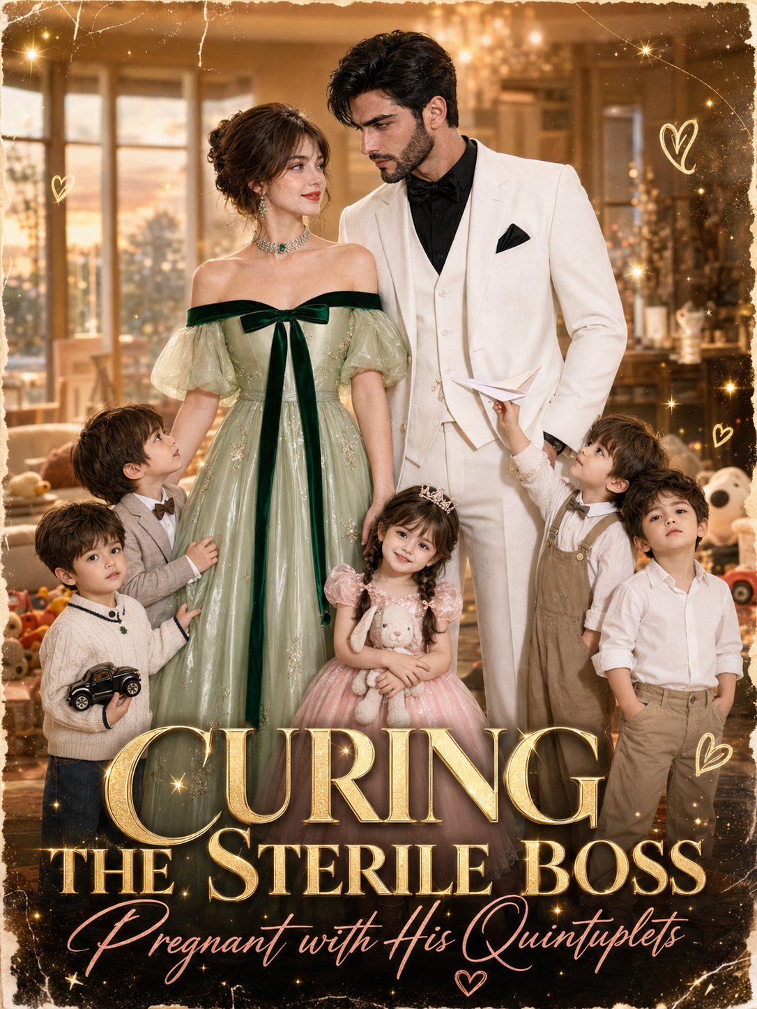 Curing the Sterile Boss: Pregnant with His Quintuplets