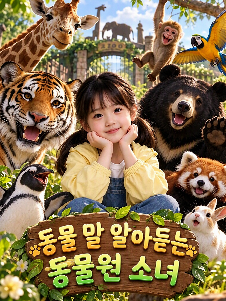 동물 말 알아듣는 동물원 소녀