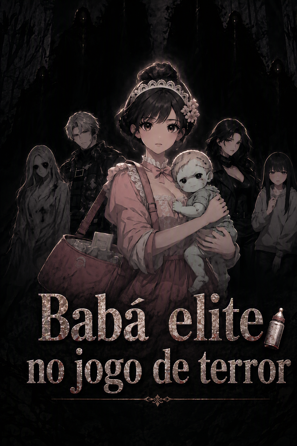 Babá elite no jogo de terror