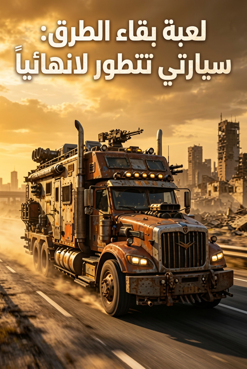 لعبة بقاء الطرق: سيارتي تتطور لانهائياً