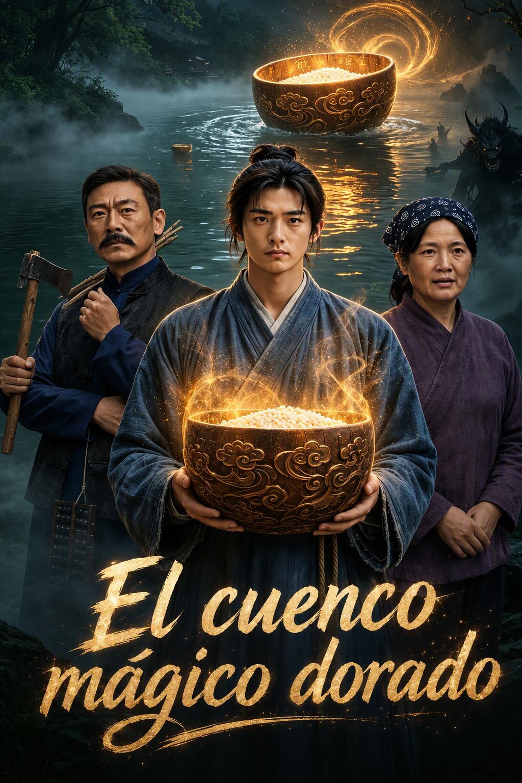 El cuenco mágico dorado