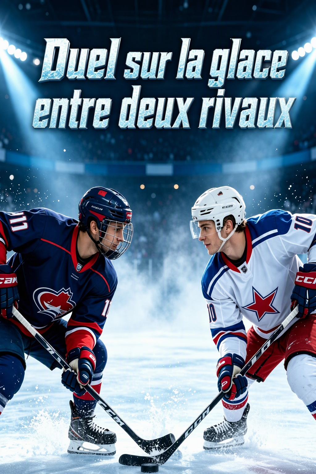 Duel sur la glace entre deux rivaux
