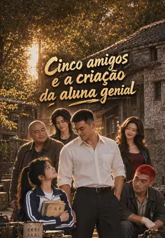 Cinco amigos e a criação da aluna genial