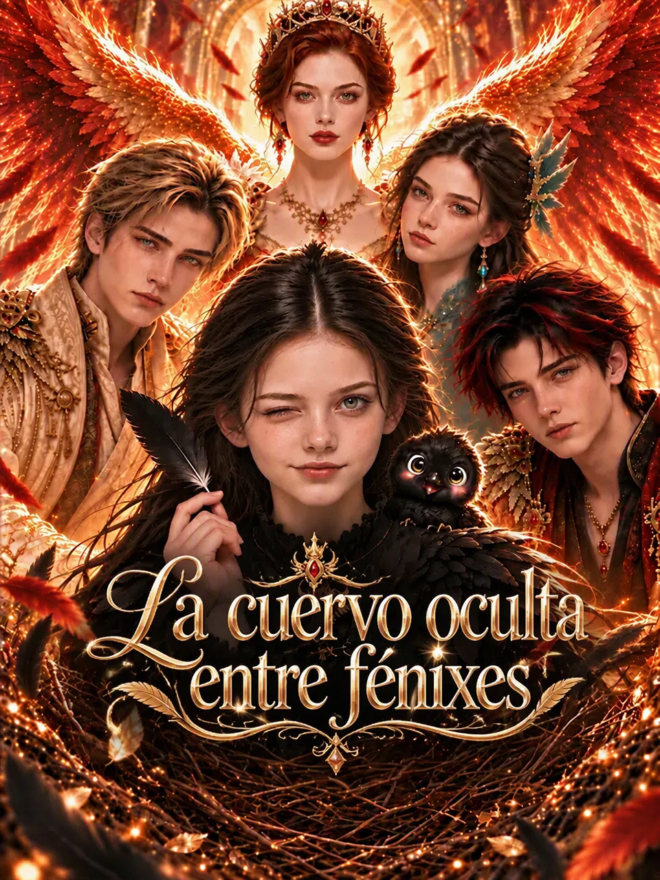 La cuervo oculta entre fénixes