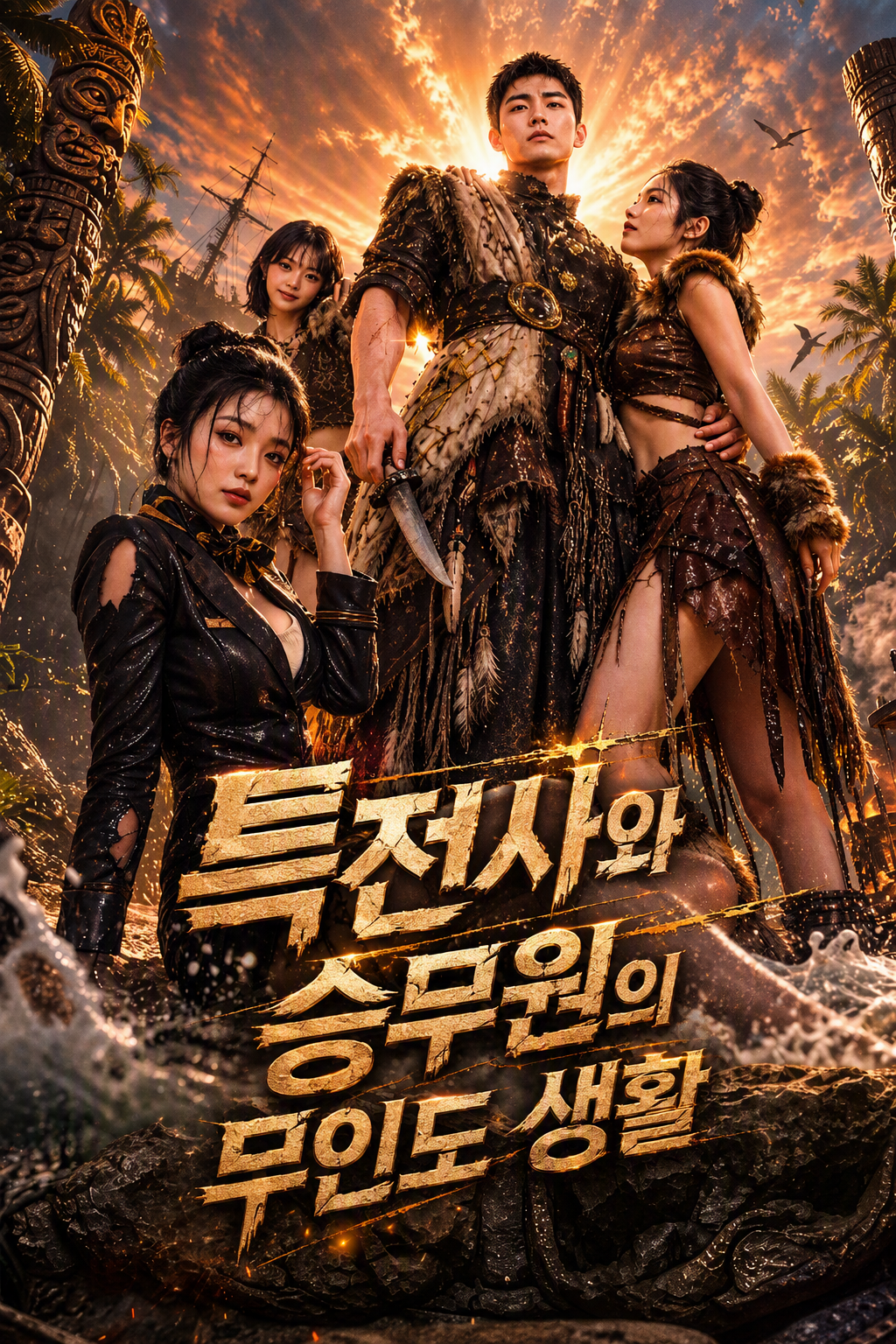 특전사와 승무원의 무인도 생활